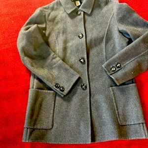 AKRIS 100% CASHMERE 3/4 length blazer jacket.